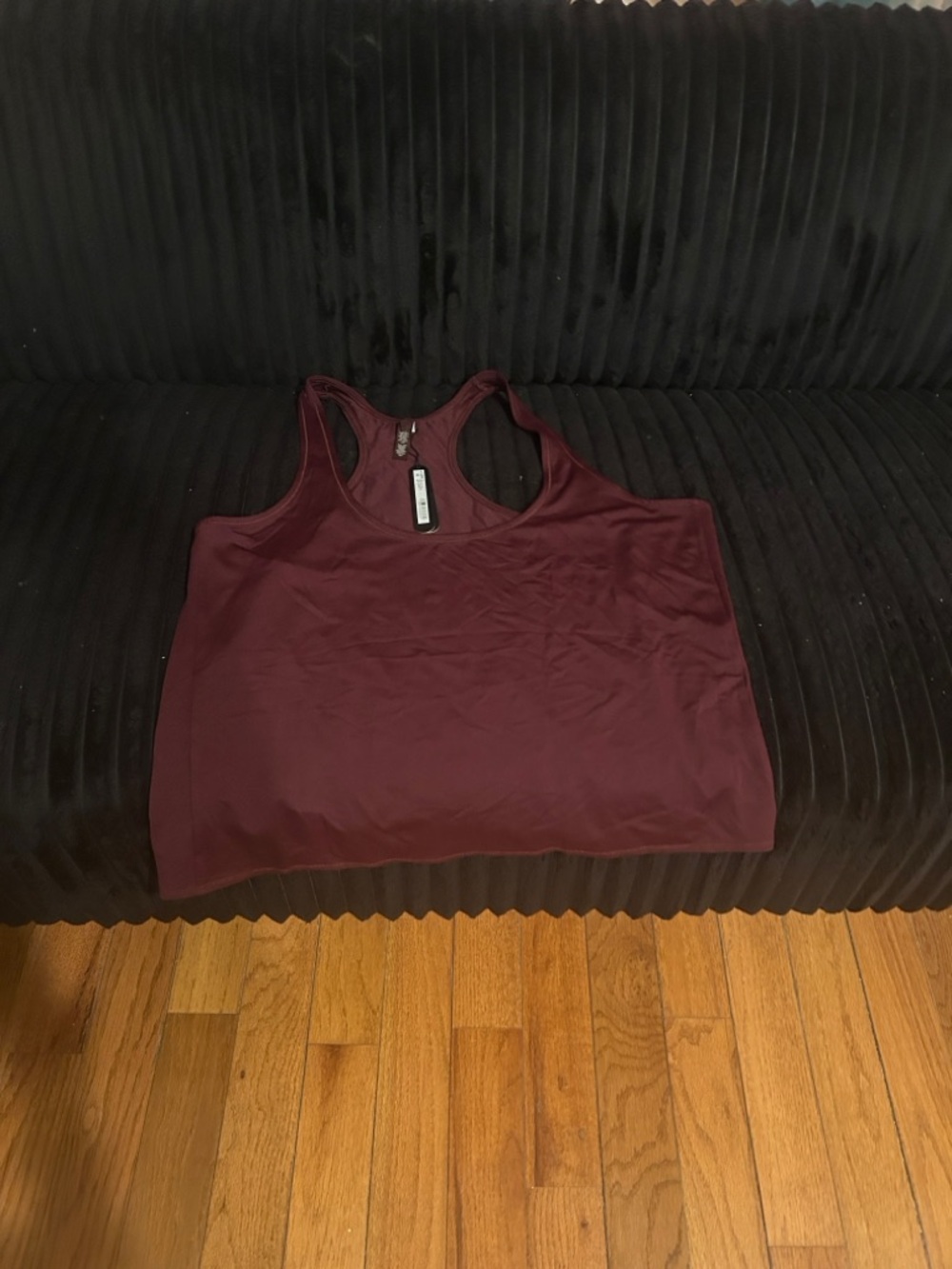 Skims x Nike Airy Racer Back Tank • NWT • Never Worn • Currant (Purple) • 2X